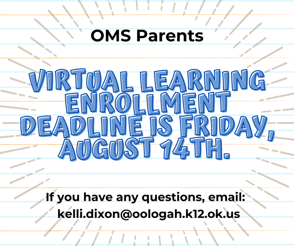 Virtual Learning Option Deadline