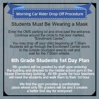 Morning Car Rider Drop Off Procedure