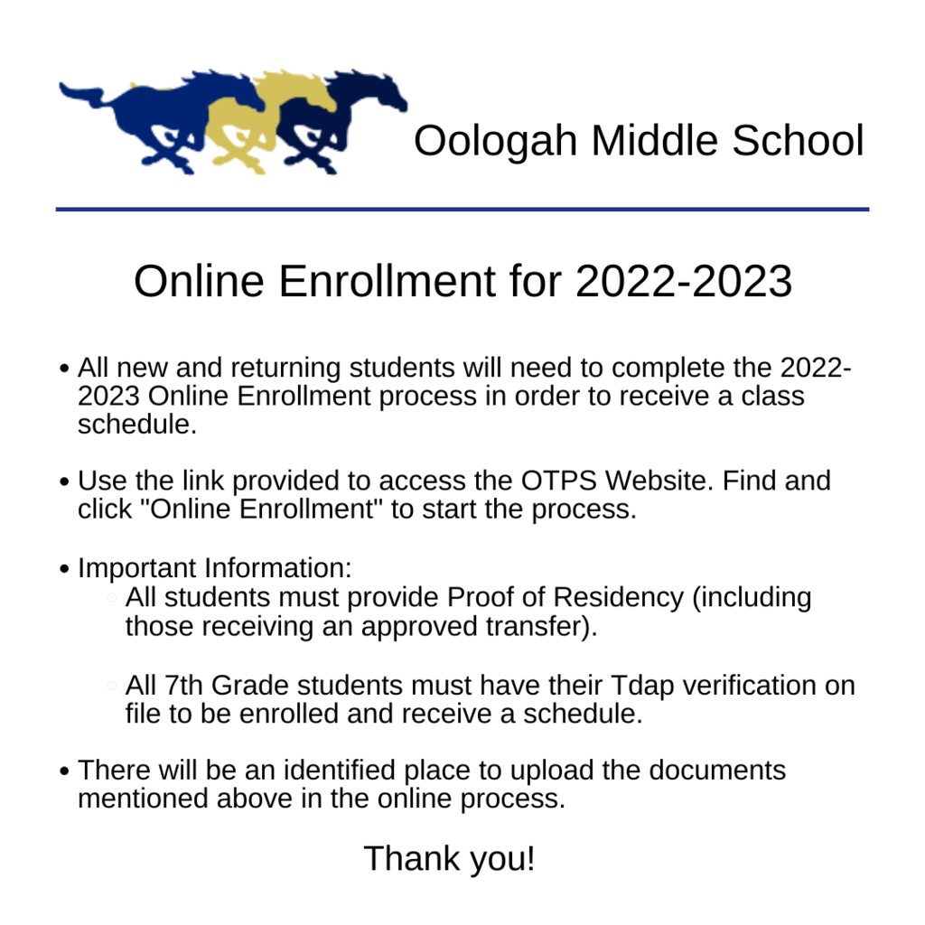 Online Enrollment 2022-2023